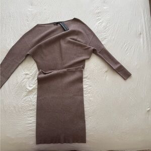 Banana Republic Taupe Long Sleeve Dress